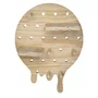 Prateleira Pegboard Circulo Derretendo Em Madeira Pinus com 9 Pinos, 1 Prateleia 13,5cm e 1 Prateleira 10cm
