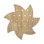 Prateleira Pegboard Sol Em Madeira Pinus com 9 Pinos e 2 Prateleiras 10cm