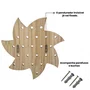 Prateleira Pegboard Sol Em Madeira Pinus com 9 Pinos e 2 Prateleiras 10cm