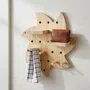 Prateleira Pegboard Sol Em Madeira Pinus com 9 Pinos e 2 Prateleiras 10cm