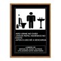 Quadro de Higiene para Banheiro Masculino