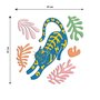 Quadro De Parede 3D Alto Relevo Gato Estilo Matisse em MDF 3mm