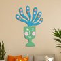 Quadro De Parede 3D Alto Relevo Vaso Estilo Matisse em MDF 3mm