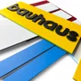 Quadro De Parede 3D Bauhaus Geométrico em MDF 3mm