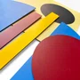 Quadro De Parede 3D Bauhaus Geométrico em MDF 3mm