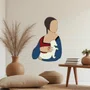 Quadro  De Parede 3D Dama Com Arminho De Leonardo Da Vinci em MDF 3mm