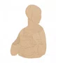 Quadro De Parede 3d Dama Com Arminho De Leonardo da Vinci Em Mdf Cru