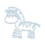 Aplique De Parede 3D Infantil Animais Zebra Mdf 3mm