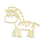 Aplique De Parede 3D Infantil Animais Zebra Mdf 3mm