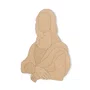 Quadro De Parede 3D Monalisa De Leonardo da Vinci Em Mdf Cru