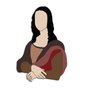 Quadro De Parede 3D Monalisa Leonardo Da Vinci em MDF 3mm