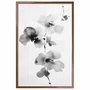Quadro Decorativa Ran Pintura de Flor Ornamental Orquídea no Estilo Sumiê