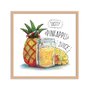 Quadro Decorativo Abacaxi Tast Pineapple Juice