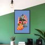 Quadro Decorativo Abstrato Surrealista Mãos Segurando Casa