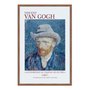 Quadro Decorativo Autorretrato com Chapéu de Palha de Vincent Van Gogh