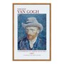 Quadro Decorativo Autorretrato com Chapéu de Palha de Vincent Van Gogh