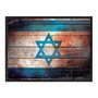 Quadro Decorativo Bandeira de Israel Vintage