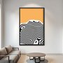 Quadro Decorativo Bauhaus Curvas Abstratas
