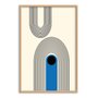 Quadro Decorativo Bauhaus Curvas Abstratas