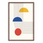 Quadro Decorativo Bauhaus Curvas E Formas Coloridas
