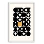 Quadro Decorativo Bauhaus Formas Abstratas