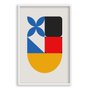Quadro Decorativo Bauhaus Formas Coloridas
