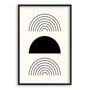 Quadro Decorativo Bauhaus Formas Pretas