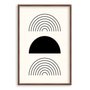 Quadro Decorativo Bauhaus Formas Pretas