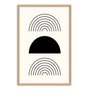 Quadro Decorativo Bauhaus Formas Pretas