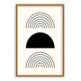 Quadro Decorativo Bauhaus Formas Pretas