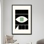 Quadro Decorativo Bauhaus Geométrico Olho