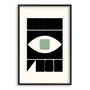 Quadro Decorativo Bauhaus Geométrico Olho