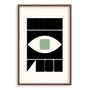 Quadro Decorativo Bauhaus Geométrico Olho