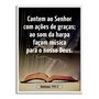 Quadro Decorativo Bíblico Salmos 147:7