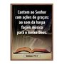 Quadro Decorativo Bíblico Salmos 147:7