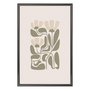Quadro Decorativo Botânica Abstrata Estilo Japandi