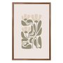 Quadro Decorativo Botânica Abstrata Estilo Japandi