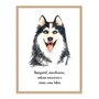 Quadro Decorativo Cachorro Husky Siberiado Características da Raça