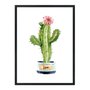 Quadro Decorativo Cactus em Vaso Love