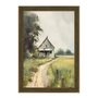 Quadro Decorativo Casa no Campo Vintage Farmhouse