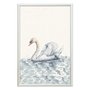 Quadro Decorativo Cisne No Lago Vintage Farmhouse
