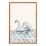 Quadro Decorativo Cisne No Lago Vintage Farmhouse