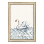 Quadro Decorativo Cisne No Lago Vintage Farmhouse