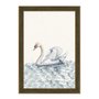 Quadro Decorativo Cisne No Lago Vintage Farmhouse