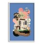 Quadro Decorativo Colagem Abstrata Casa Surrealista
