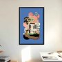 Quadro Decorativo Colagem Abstrata Casa Surrealista