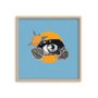 Quadro Decorativo Colagem Abstrata com Olho E Formas Geométricas
