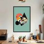 Quadro Decorativo Colagem Com Formas Geométricas