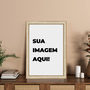 Quadro Decorativo Com Imagem Personalizada E Moldura Gravada