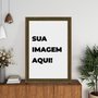Quadro Decorativo Com Imagem Personalizada E Moldura Gravada